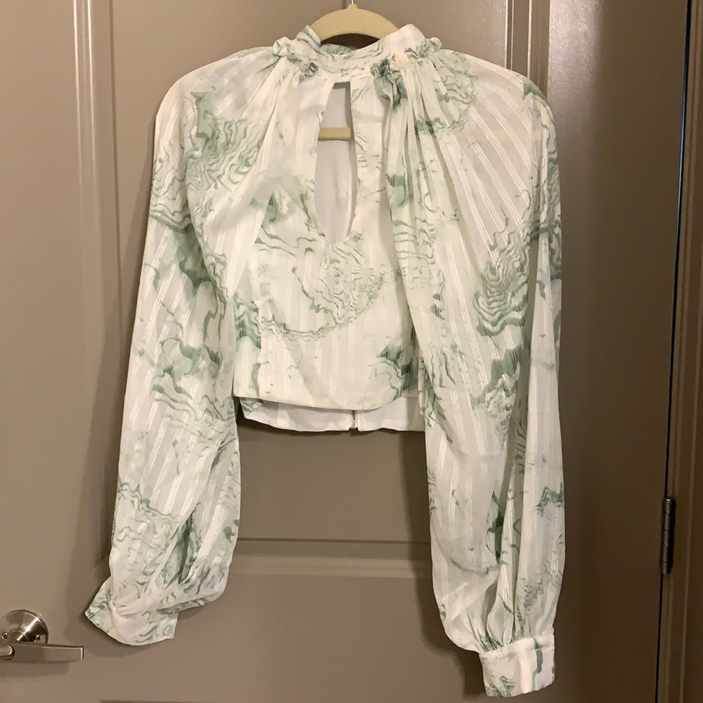 Shein Bell Sleeve crop top